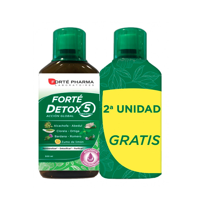 Forté Pharma Forté Detox 5 Órganos Duplo 500ml + 500ml