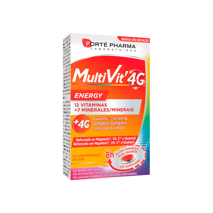 Forté Pharma Multivit 4g Energy 30 Comprimidos