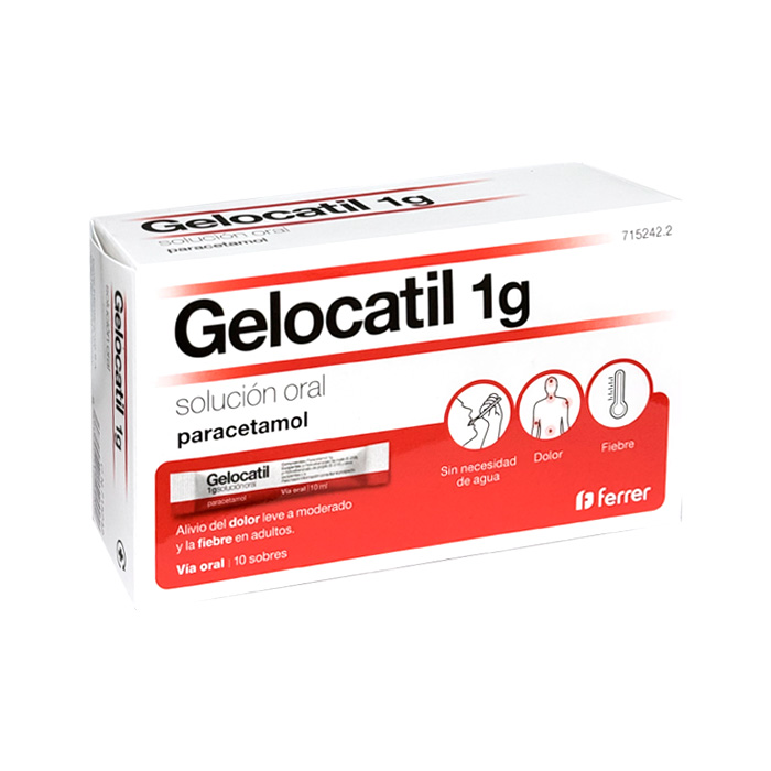 Gelocatil 1g Solución Oral 10 Sobres