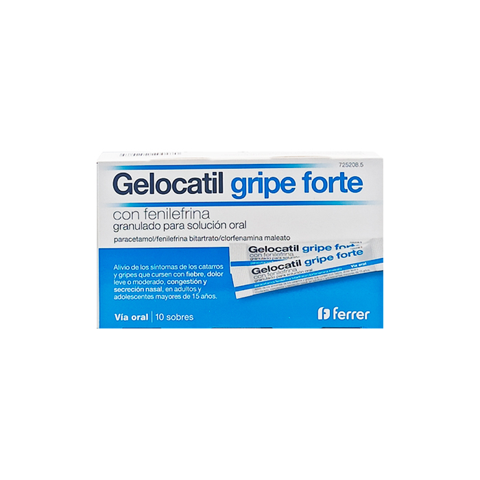 Gelocatil Gripe Forte 10 Sobres Granulados