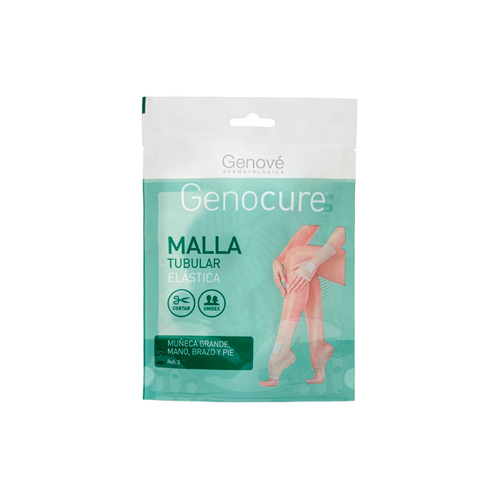 Genove Genocure Malla Tubular Elástica Muñeca Grande Mano Brazo y Pie