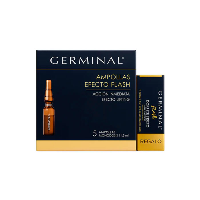 Germinal Ampollas Acción Inmediata Efecto Flash 5 Unidades + Ampollas Doble Efecto Flash 2 Unidades