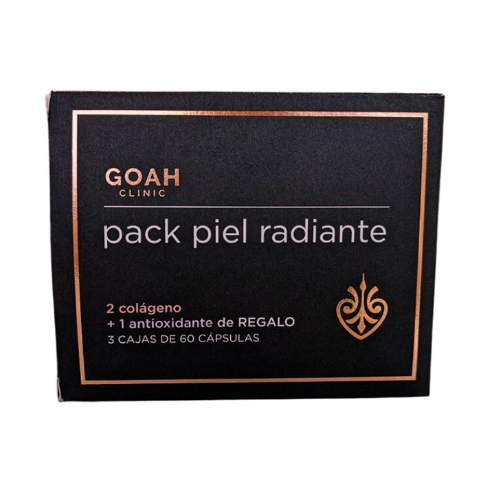 Goah Clinic Pack Piel Radiante 60x2 Cápsulas Colágeno + 60 Cápsulas Antioxidante Regalo