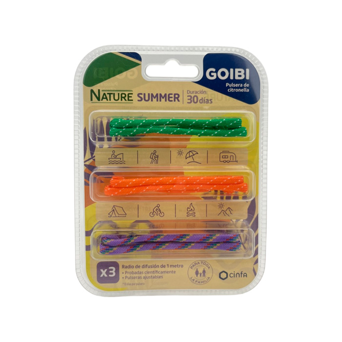 Goibi Nature Pulseras de Citronela Summer 3uds