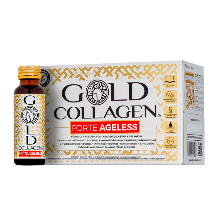 Gold Collagen Forte Ageless 10 Frascos de 50ml