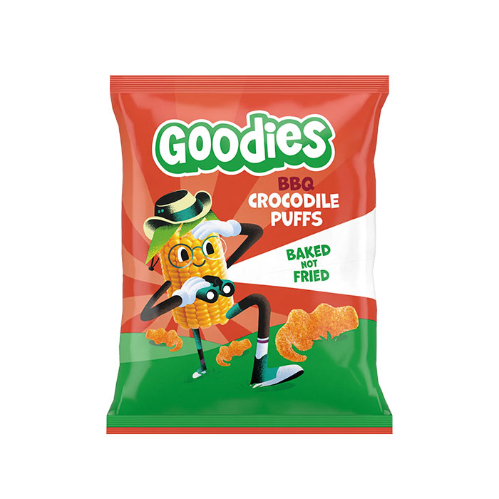 Goodies Snacks Crocodile Puff Barbacoa 30g
