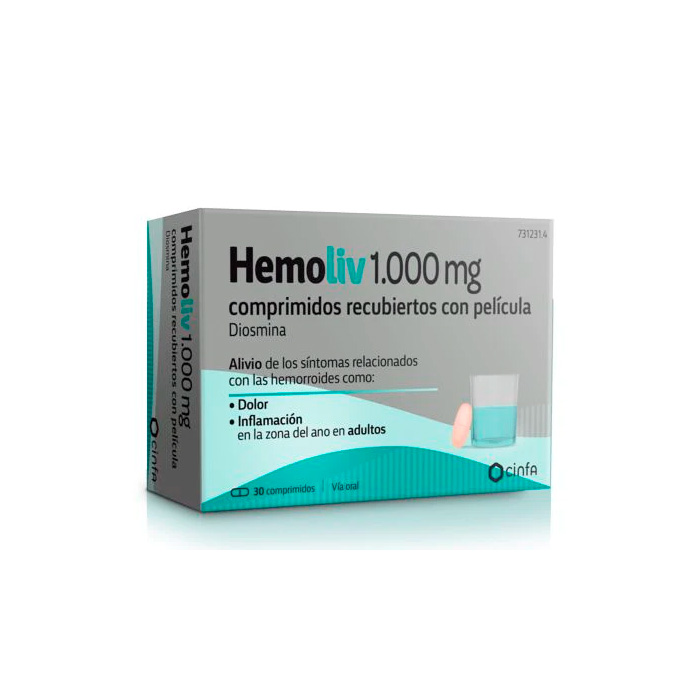 Hemoliv 1000mg 30 Comprimidos