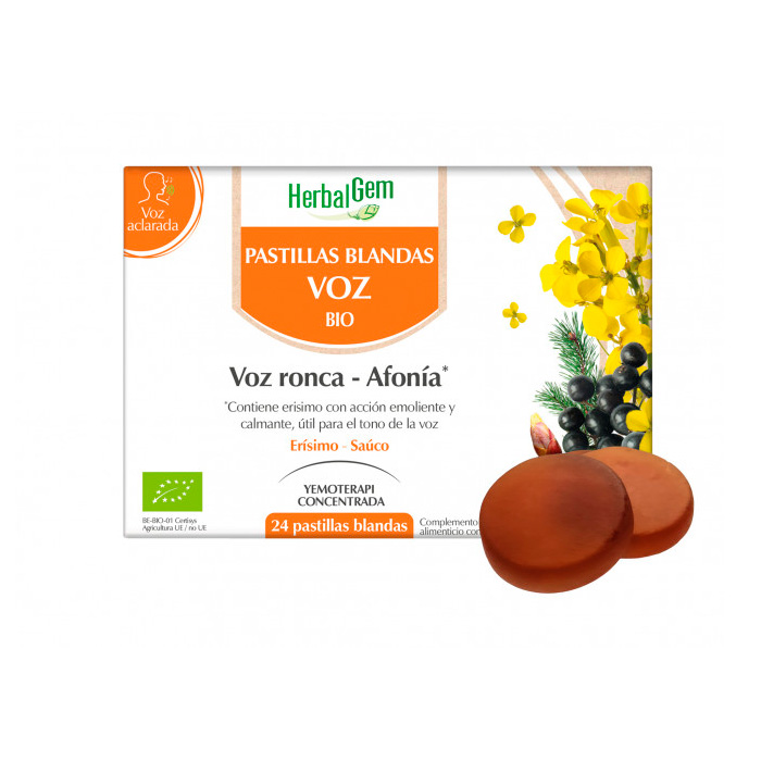 Herbalgem Pastillas Blandas Voz 24 Unidades