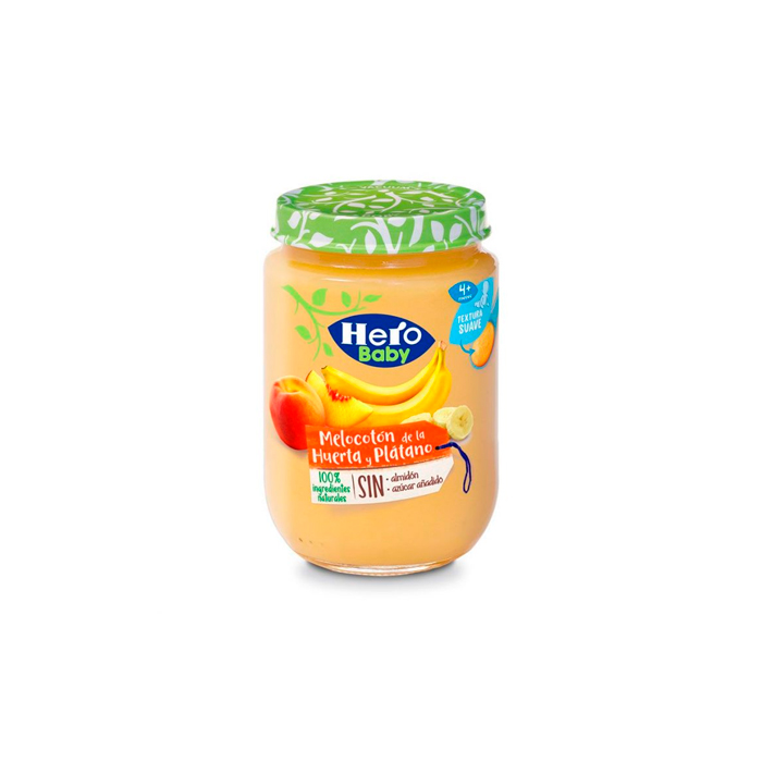 Hero Baby Tarrito Melocotón de la Huerta y Plátano 190g