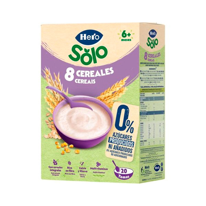 Hero Solo Papilla 8 Cereales 340g