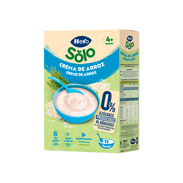 Hero Solo Papilla Crema de Arroz 220g
