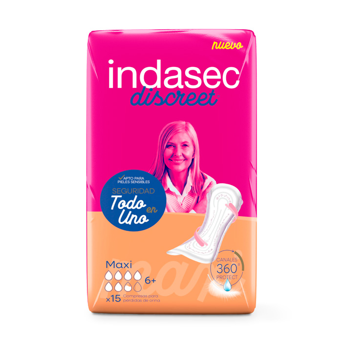 Indasec Discreet Maxi 15 Unidades