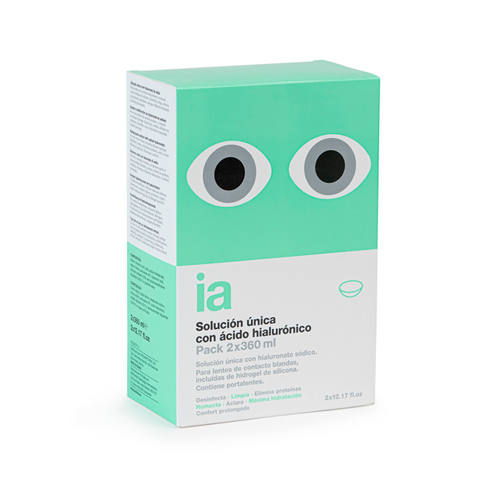 Interapothek Pack Solución Única con Ácido Hialurónico 2x360ml