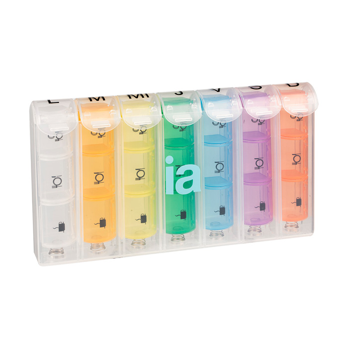 Interapothek Pastillero Semanal 3 Tomas con Cortador