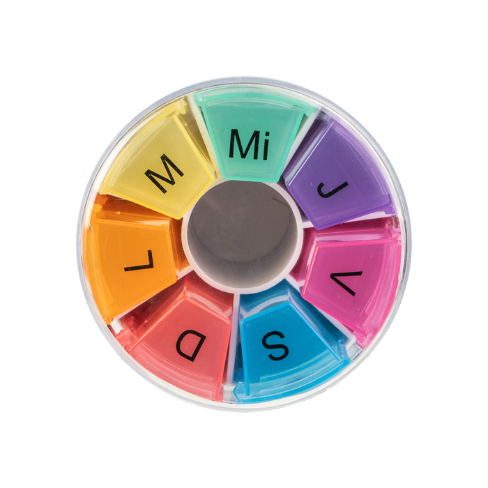 Interapothek Pastillero Semanal 4 Tomas con Cortador