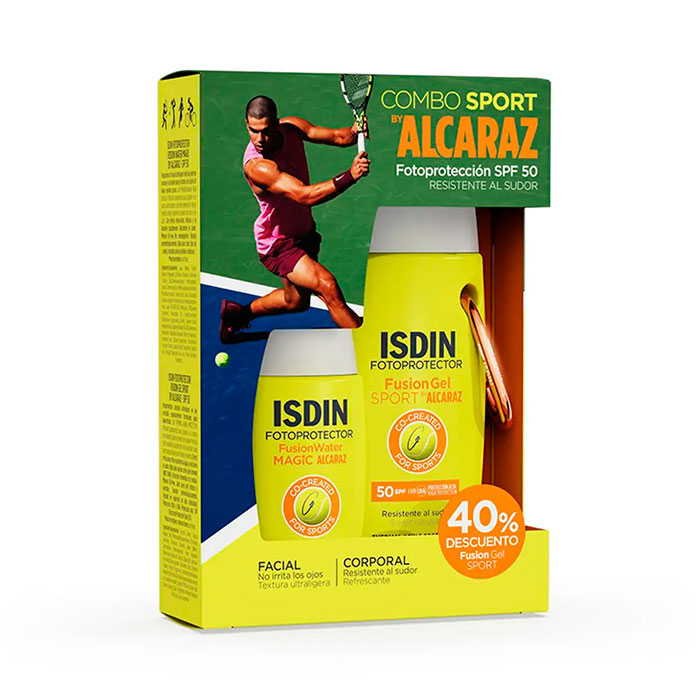 Isdin Combo Sport By Alcaraz Fusion Water Magic Spf50 50ml + Fusion Gel Sport Spf50 100ml