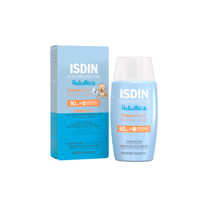 Fotoprotector Isdin Fusion Fluid Mineral Baby Pediatrics Spf50 50ml