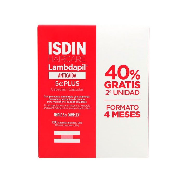 Isdin Haircare Lambdapil 5 Alfa Plus 120 Cápsulas Blandas
