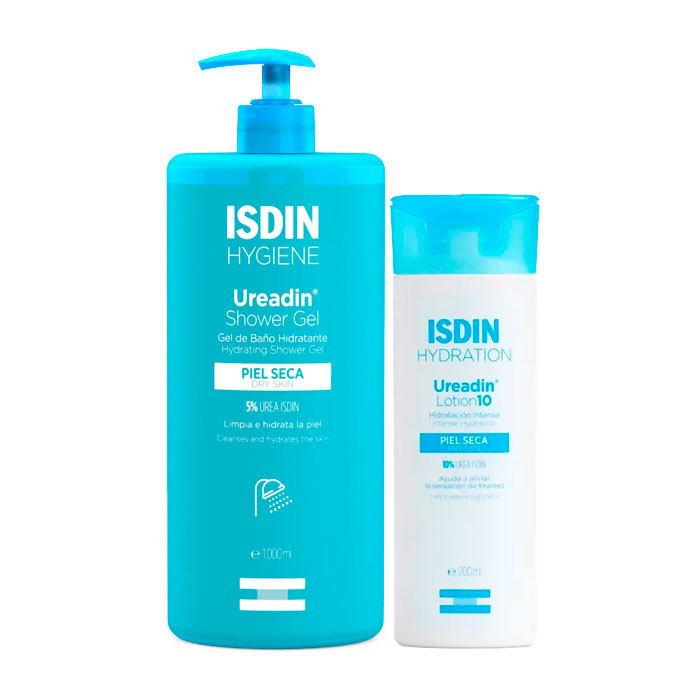 Isdin Ureadin Pack Gel de Baño Hidratante Piel Seca 1000ml + Regalo Lotion10 Hidratación Intensa 200ml