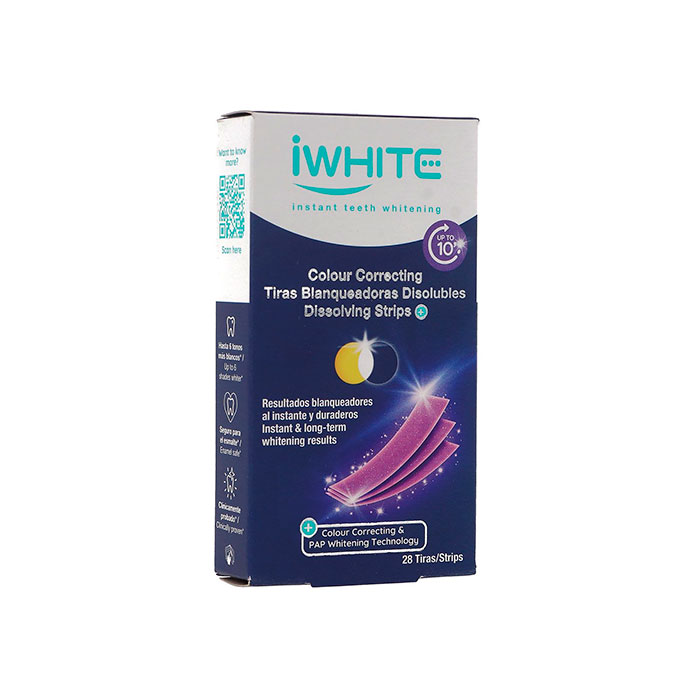 Iwhite Colour Correcting Tiras Blanqueadoras Disolubles Naturales 28 Unidades