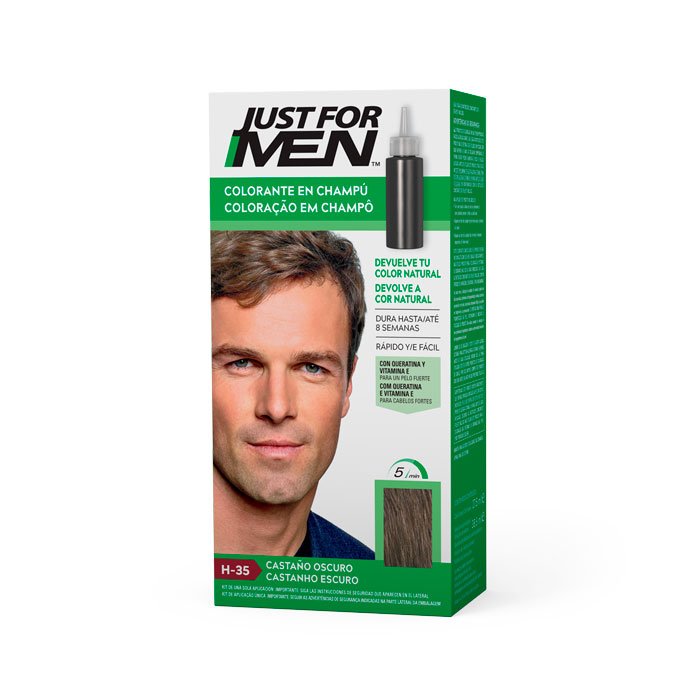 Just For Men Colorante en Champú H-35 Castaño Oscuro