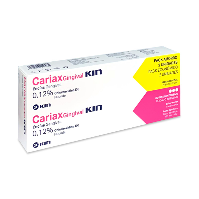 Kin Cariax Gingival Pasta Dentífrica Duplo 125ml + 125ml