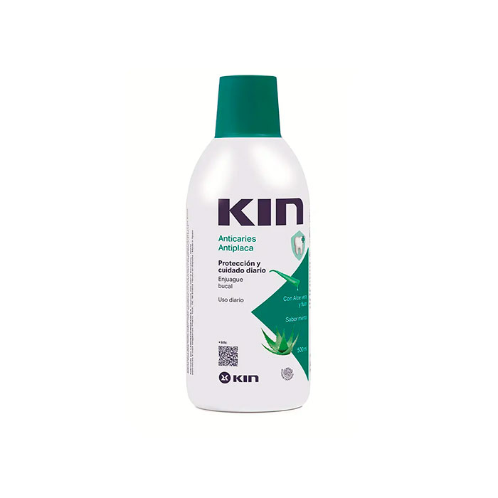 Kin Enjuague Bucal con Aloe Vera y Flúor 500ml
