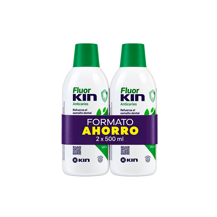 Kin Fluor Anticaries Enjuague Bucal Duplo 500ml + 500ml