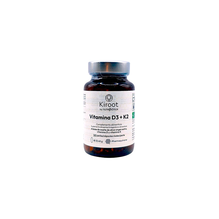 Kiroot Vitamina D3 + K2 120 Perlas