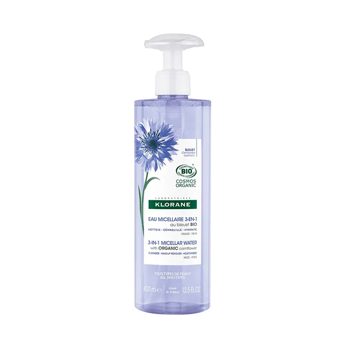 Klorane Agua Micelar Desmaquillante Aciano Bio 400ml