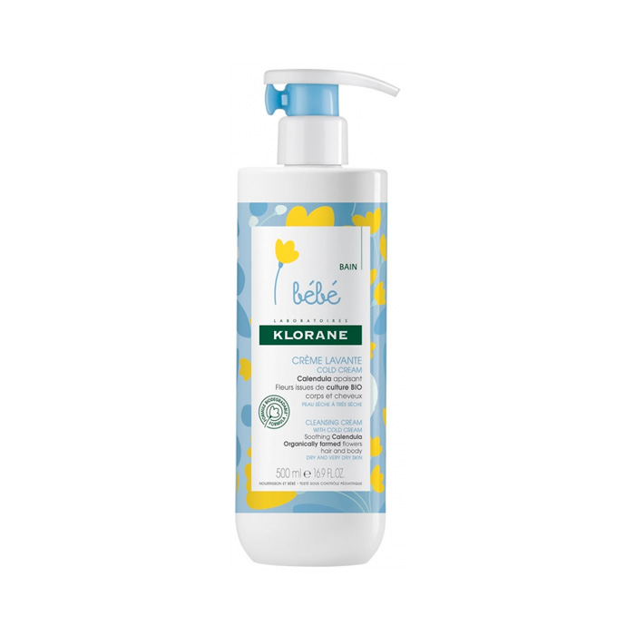 Klorane Bébé Crema Limpiadora a la Caléndula con Cold Cream 500ml