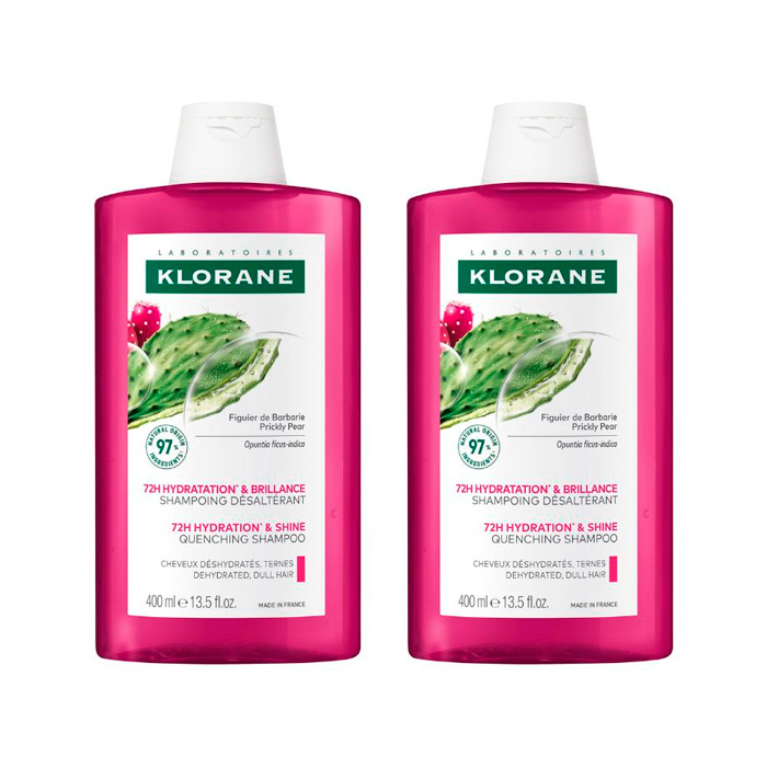Klorane Champú Hidratante Higo de Barbaria Duplo 400ml + 400ml