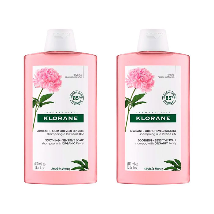 Klorane Champú Peonia Duplo 400ml+400ml