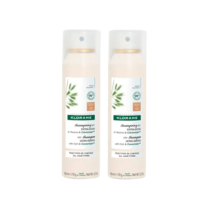 Klorane Champú Seco con Avena y Ceramida Like con Color Duplo 150ml + 150ml