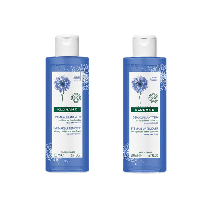 Klorane Desmaquillante de Ojos Aciano Bio Duplo 200ml+200ml