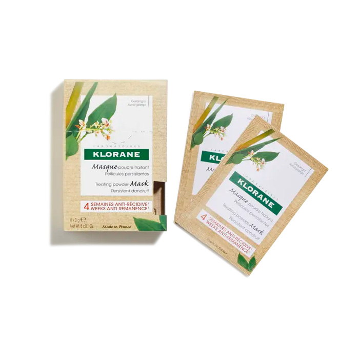 Klorane Tratamiento Mascarilla en Polvo Galanga 8 Sobres
