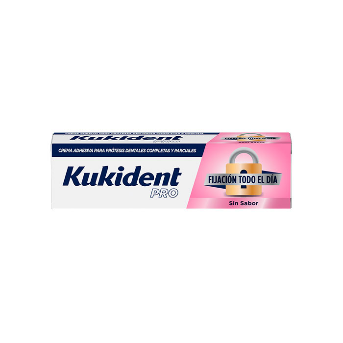Kukident Pro Fijación Todo El Día Sin Sabor 47gr