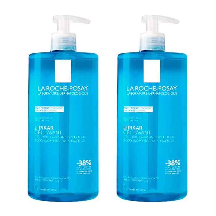 La Roche Posay Lipikar Gel de Ducha Duplo 1l + 1l