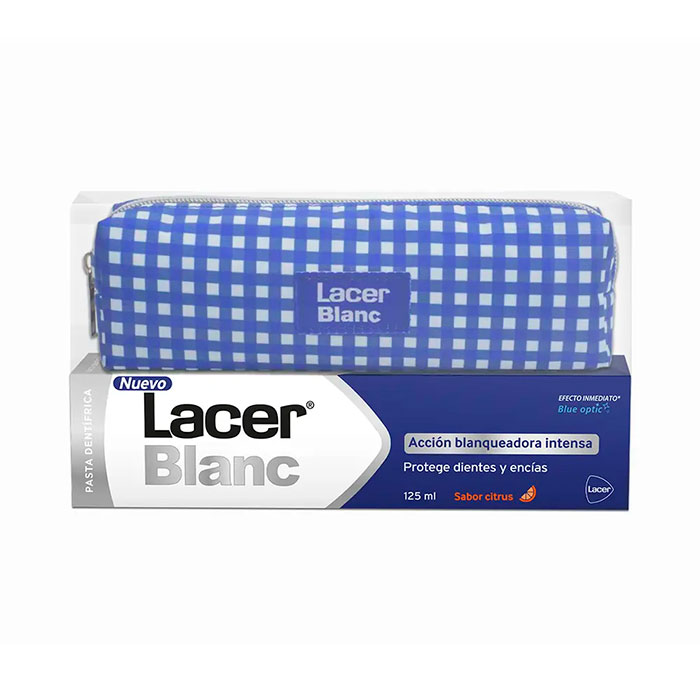 Lacer Blanc Kit Pasta Dental Blanqueadora Citrus 125ml + Neceser