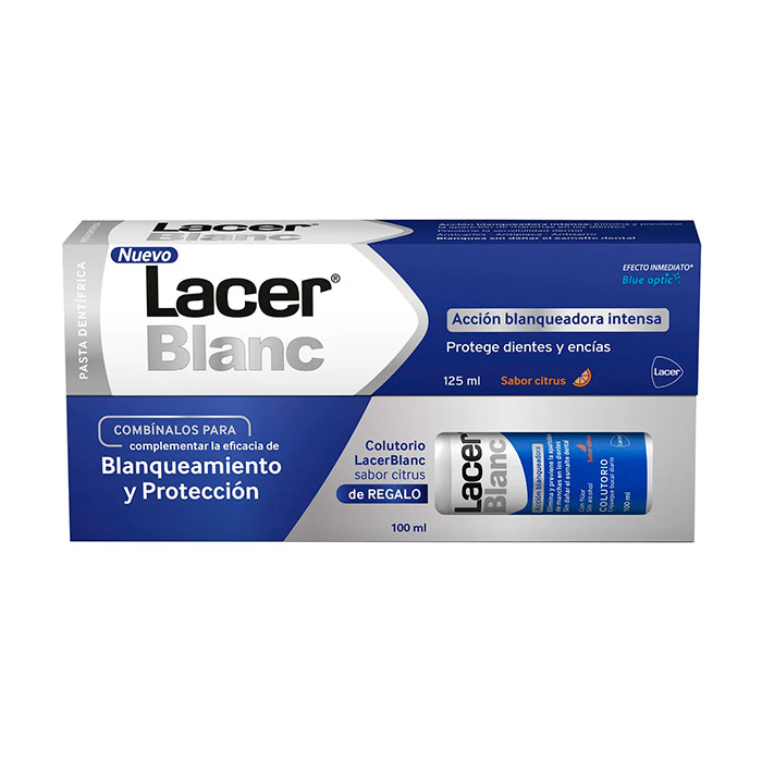 Lacer Blanc Pasta Dental Blanqueadora Citrus 125ml + Colutorio Lacer Blanc Citrus 100ml