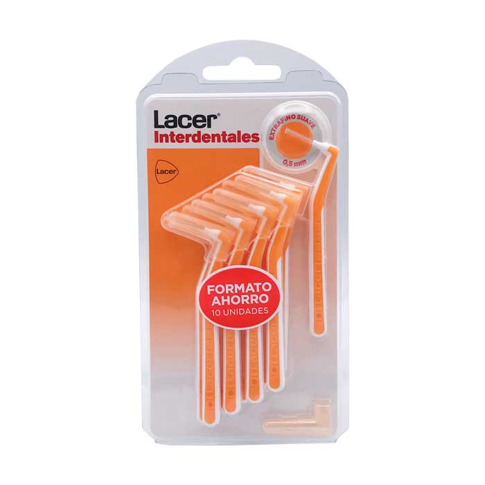 Lacer Cepillo Interdental Angular Extrafino Suave 10 Uds