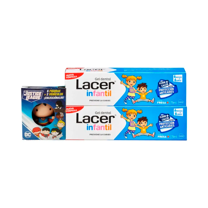 Lacer Infantil Gel Dental Fresa Duplo 75ml + 75ml