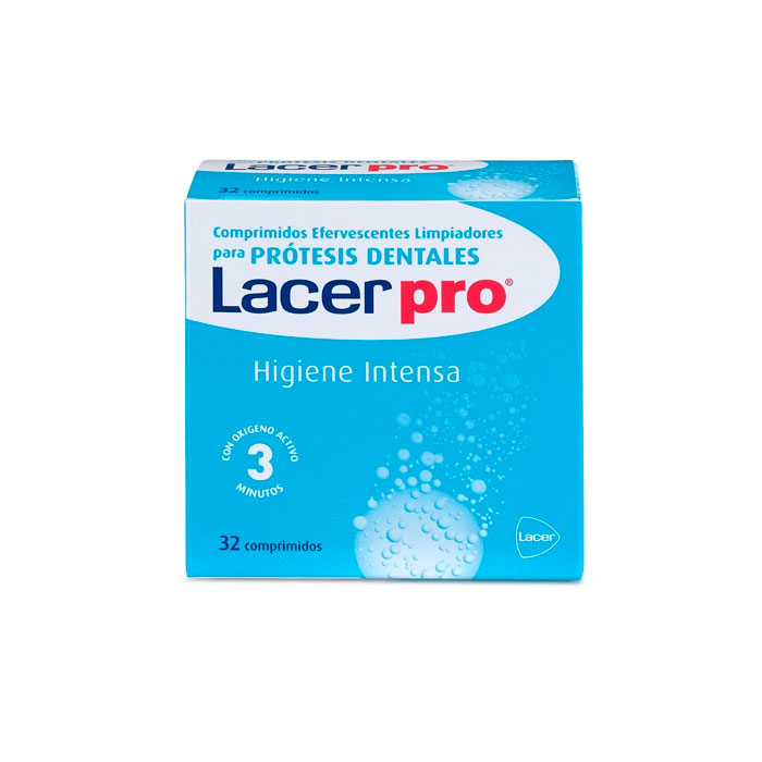 Lacer Pro Limpiador Prótesis Dental 32 Comprimidos