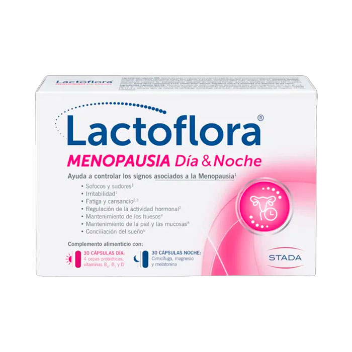 Lactoflora Menopausia Día & Noche 30 + 30 Cápsulas