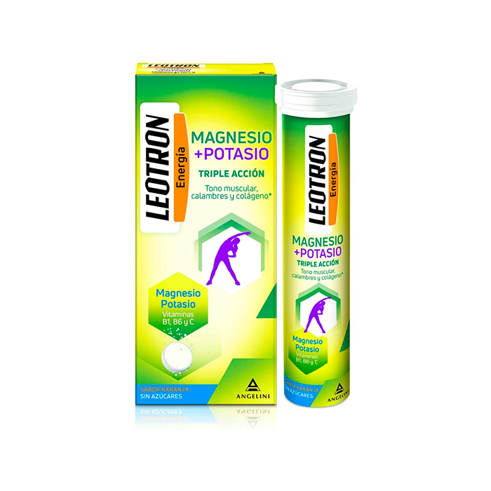 Leotron Magnesio + Potasio Sabor Naranja 36 Comprimidos