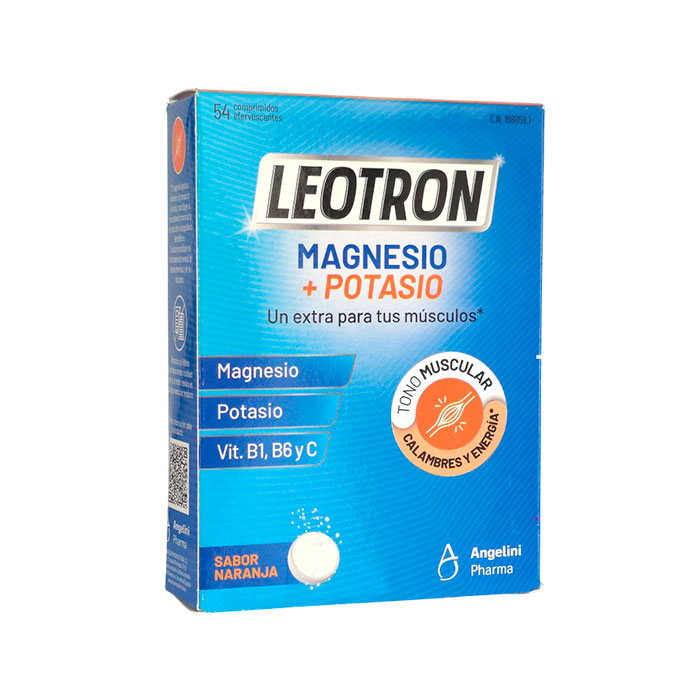 Leotron Magnesio + Potasio Sabor Naranja 54 Comprimidos