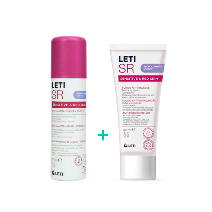 Leti Sr Pack Fluido Anti-rojeces 40ml + Bruma Anti-rojeces Activa 75ml
