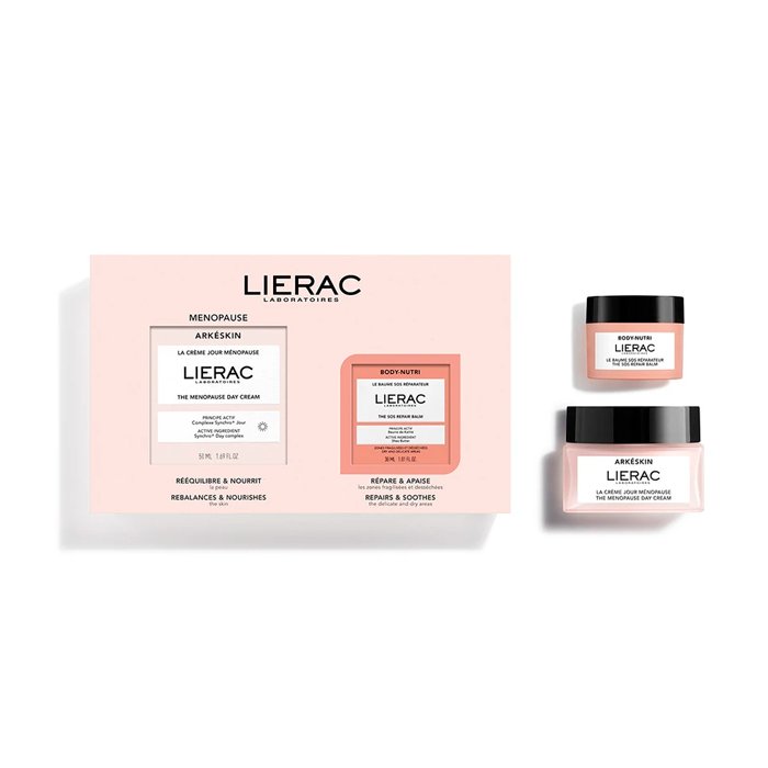 Lierac Arkéskin la Crema de Día Menopausia 50ml + Body Nutri El Bálsamo Sos Reparador 30ml