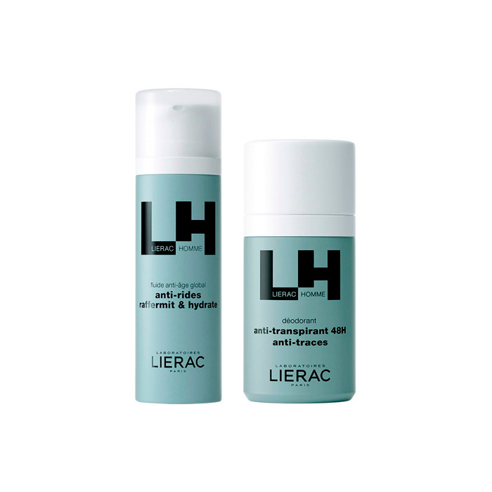 Lierac Homme Pack Fluido Anti-envejecimiento Global 50 ml + Desodorante 50 ml