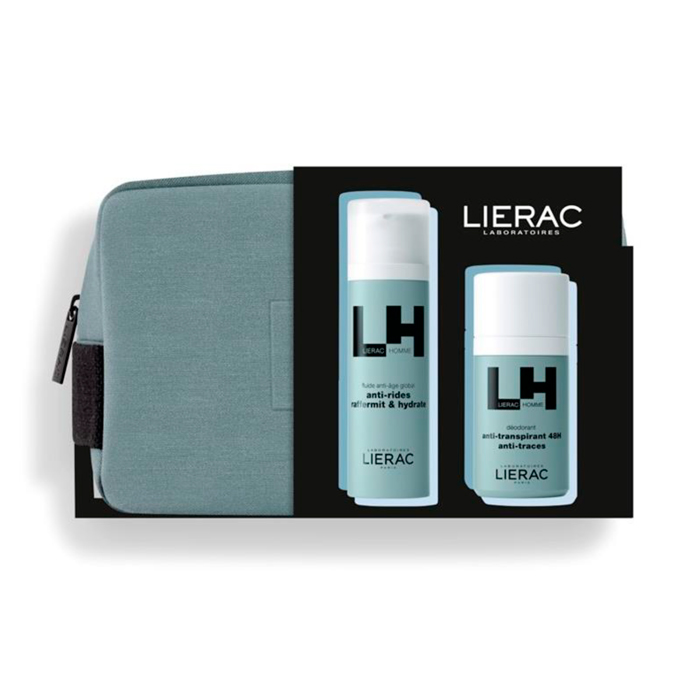 Lierac Homme Pack Fluido Anti-envejecimiento Global 50ml + Desodorante 50ml